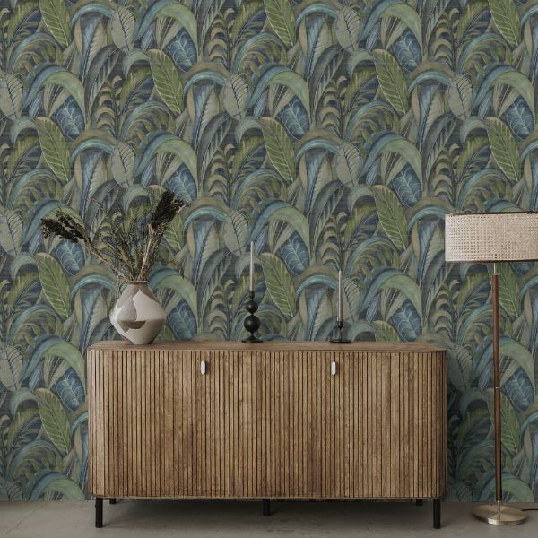 Raffia Navy Khalili 65941 – Sasi Wallpaper