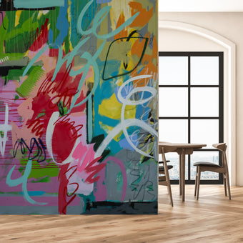 Bright Abstract by South African Artist Bev Michel