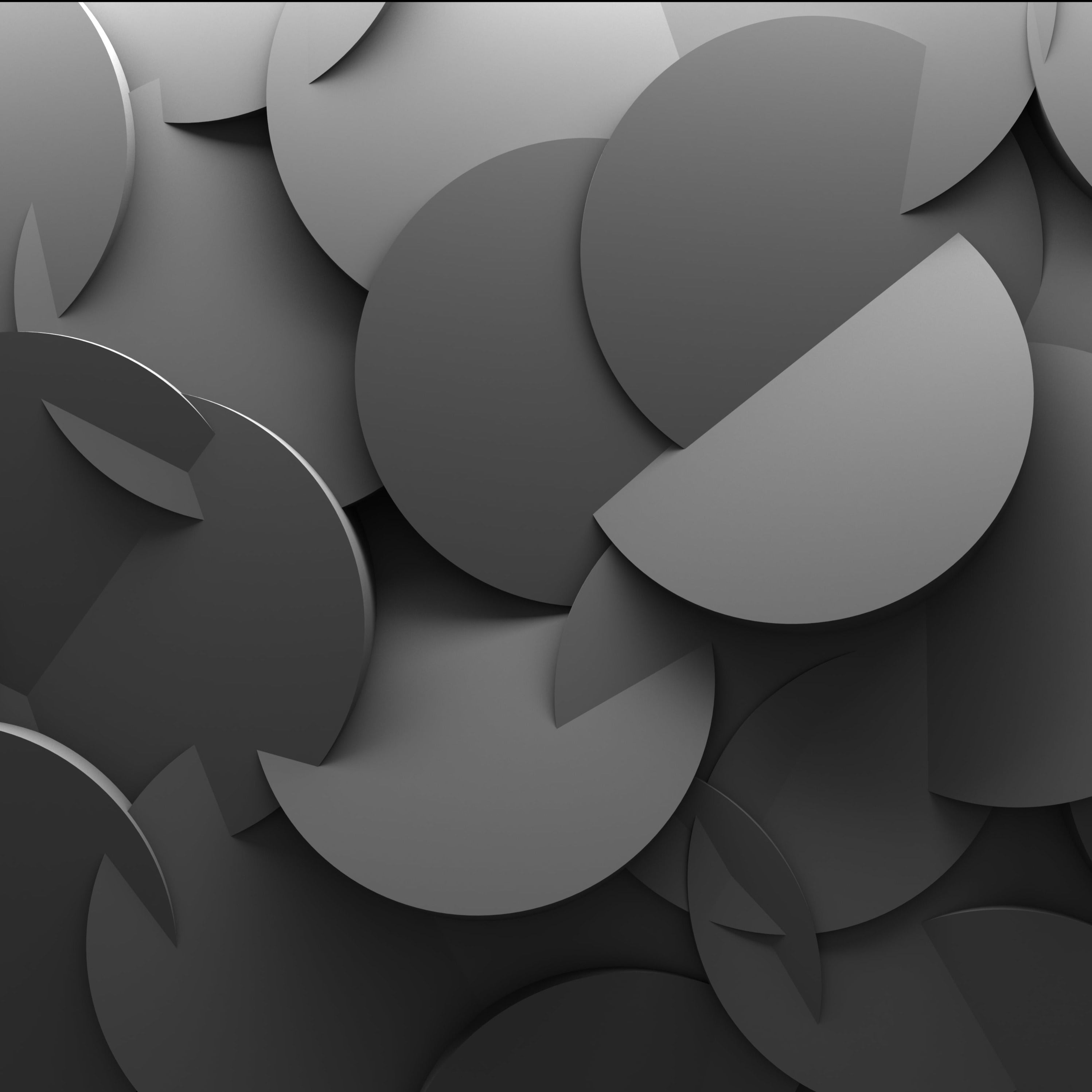 3D Concrete Discs [Custom printed at R560/m²] Sasi Wallpaper