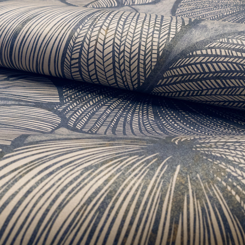 26942 Julie Feels Home Monstera Navy Ash