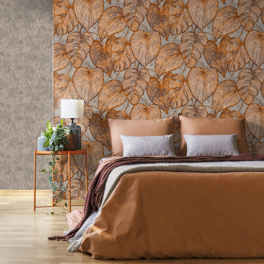 26940 Julie Feels Home Monstera Rust Mirage