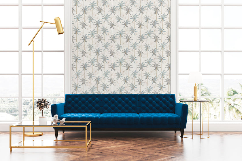 Casablanca Palm Haven Teal 88105