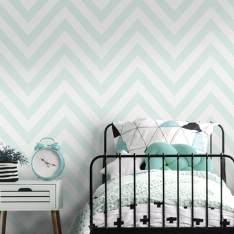 Dream Catcher 12570 Chevron Soft Teal