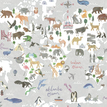 Load image into Gallery viewer, Dream Catcher 13252 Animal Maps Grey
