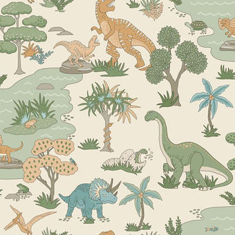 14012 Adventure Awaits Dino Zoo Cream/Multi