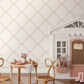14032 Adventure Awaits Tied With a Bow Pink/Cream