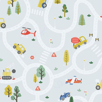 14082 Adventure Awaits Roundabout Road Light Blue