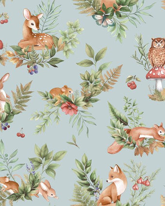 14120 Adventure Awaits Forest Friends Duck Egg Blue