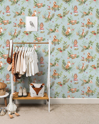 14120 Adventure Awaits Forest Friends Duck Egg Blue