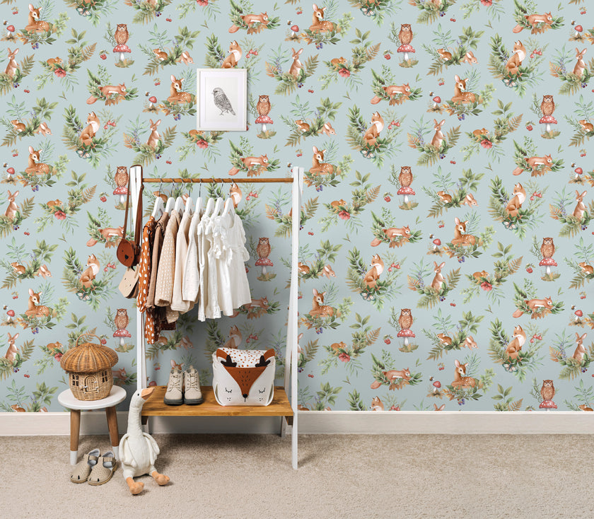 14120 Adventure Awaits Forest Friends Duck Egg Blue