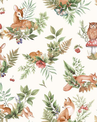 14123 Adventure Awaits Forest Friends Cream/Multi