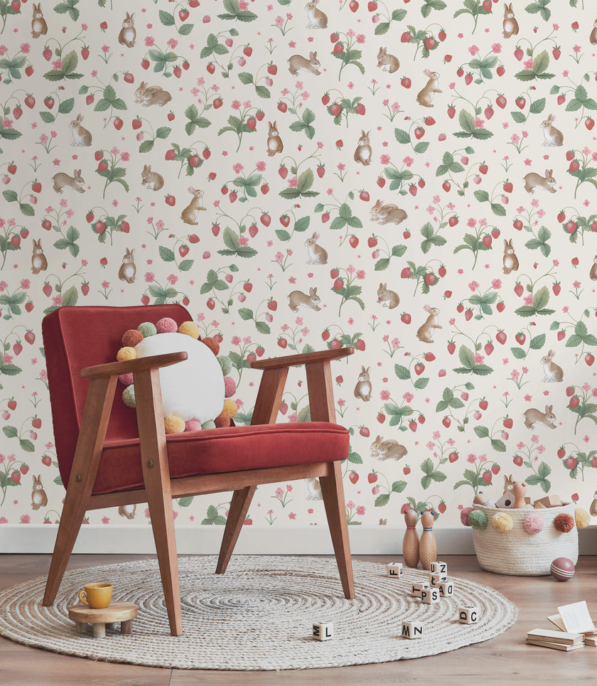 14140 Adventure Awaits Bunnies & Berries Cream/Multi