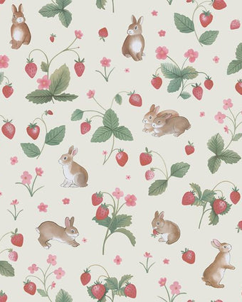 14140 Adventure Awaits Bunnies & Berries Cream/Multi