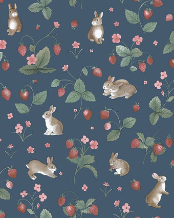 14142 Adventure Awaits Bunnies & Berries Navy