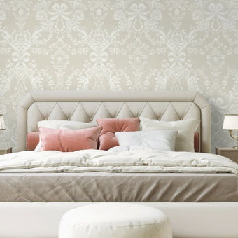 14171 Imaginarium Bow Damask Taupe
