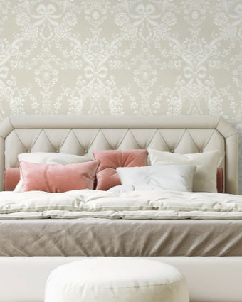 14171 Imaginarium Bow Damask Taupe