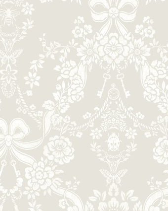 14171 Imaginarium Bow Damask Taupe