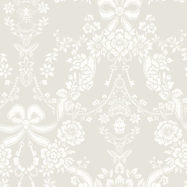 14171 Imaginarium Bow Damask Taupe