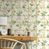 14200 Imaginarium Trailing Floral Trellis Cream Orange