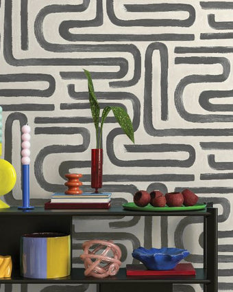 14233 Imaginarium Brushed Geo Charcoal