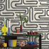 14233 Imaginarium Brushed Geo Charcoal