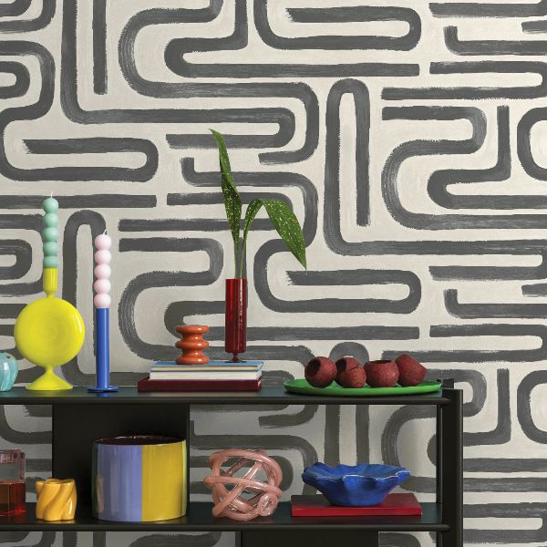 14233 Imaginarium Brushed Geo Charcoal