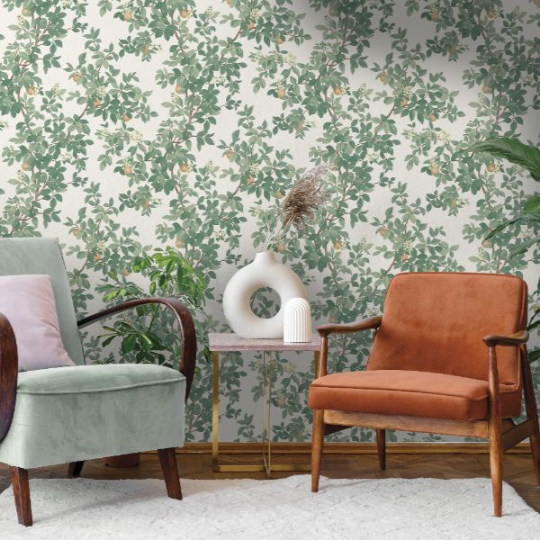 14240 Imaginarium Orange Tree Cream Green