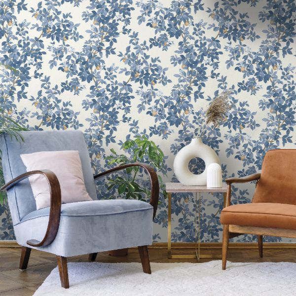 14242 Imaginarium Orange Tree Blue White
