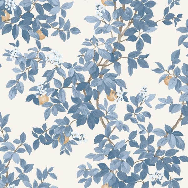 14242 Imaginarium Orange Tree Blue White