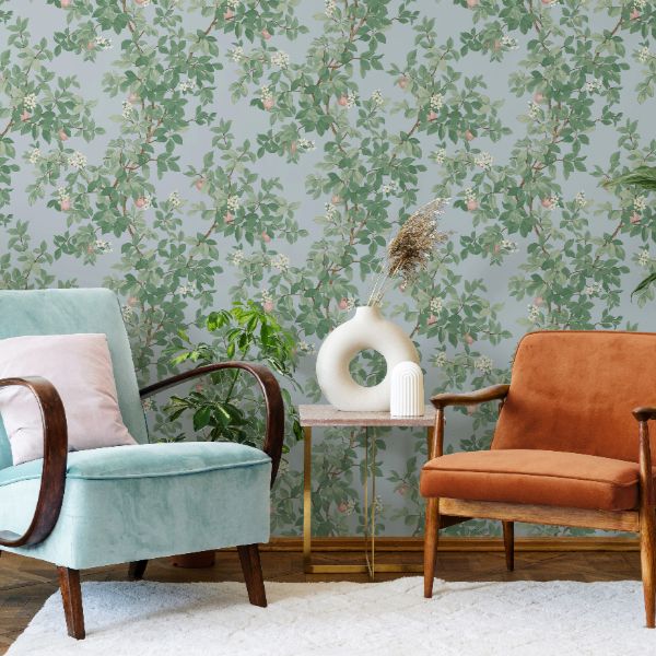 14243 Imaginarium Orange Tree Sky Blue