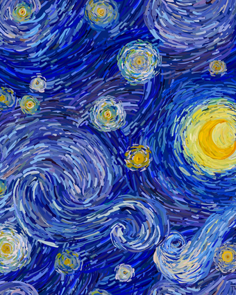 Starry Night  -  [Custom printed at R598/m²]