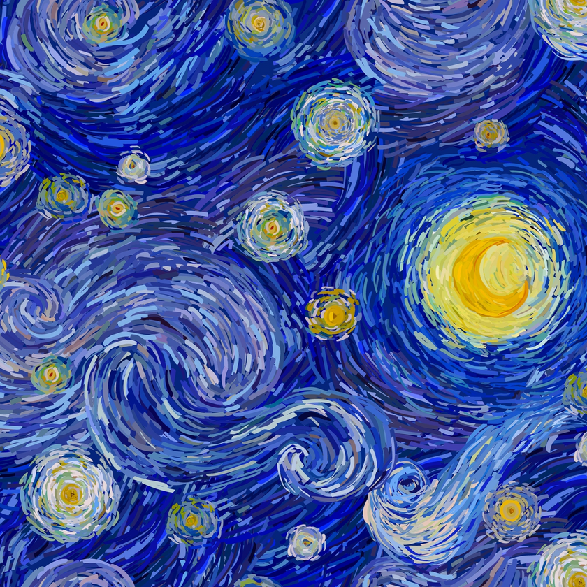 Starry Night  -  [Custom printed at R560/m²]