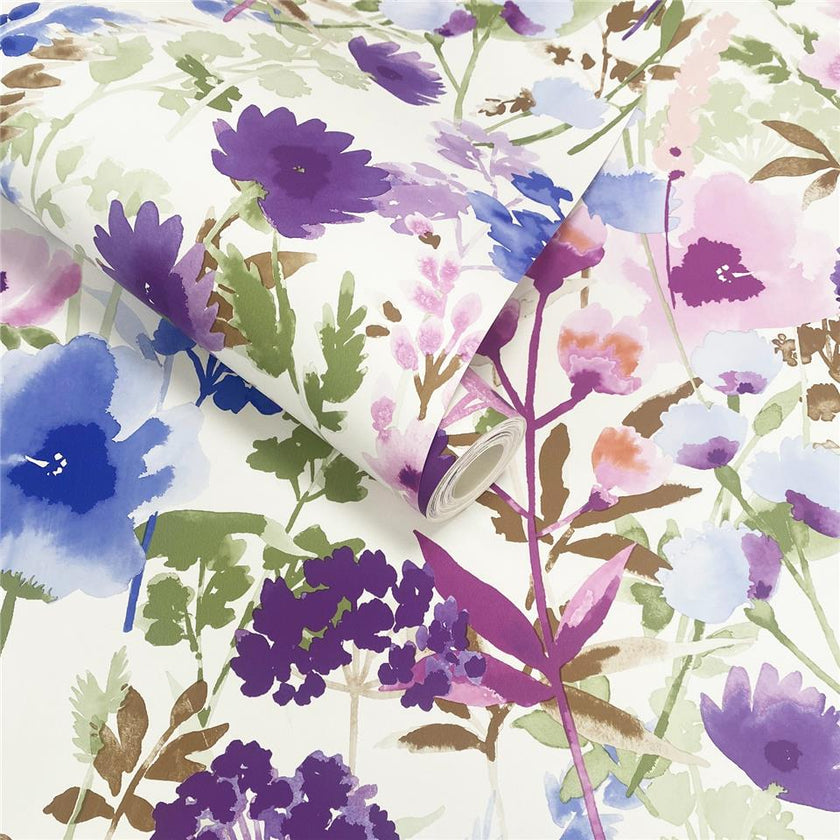 Countryside Floral 206541 Pink + Blue
