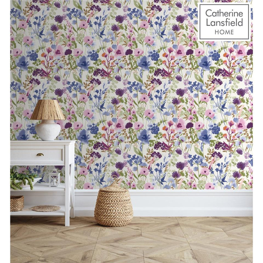 Countryside Floral 206541 Pink + Blue