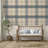 Bramble Check Wallpaper 2306 Blue