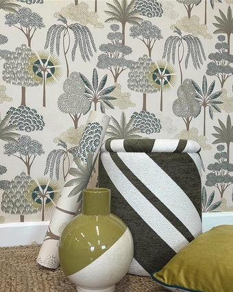 Moda Akiko Wallpaper 2331 Green