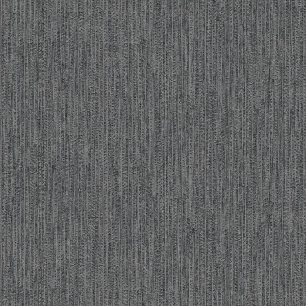 27972 Line and Leaf Plain Texture Anthracite