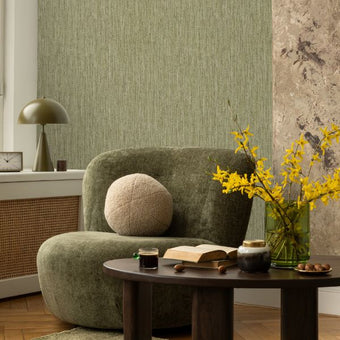 27974 Line and Leaf Plain Texture Olive