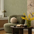 27974 Line and Leaf Plain Texture Olive