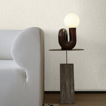 27980 Line and Leaf Plain Texture Ivory