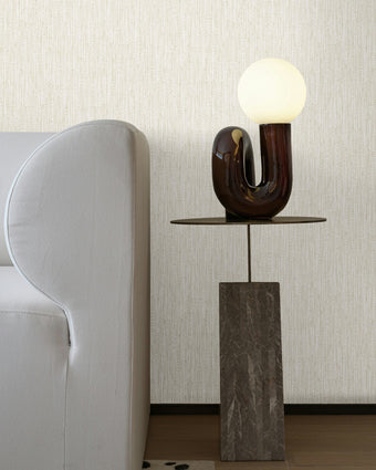 27980 Line and Leaf Plain Texture Ivory