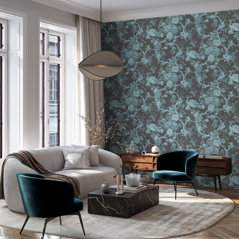 28039 Arazzo Ucello Turquoise