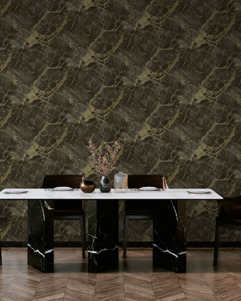Arabesque Portoro Marble Charcoal Gold 36280