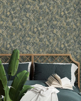 Arabesque Pluma Teal Gold 36341