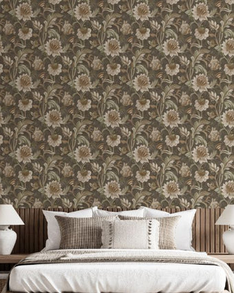 Arabesque Charcoal Rust 36354