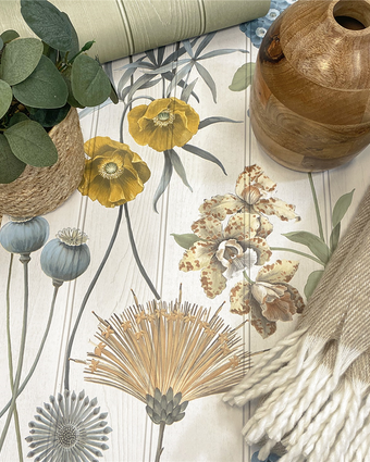 Moda Botanist Wallpaper 4772 White/Green
