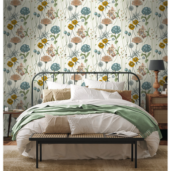 Moda Botanist Wallpaper 4772 White/Green