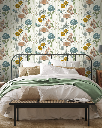 Moda Botanist Wallpaper 4772 White/Green