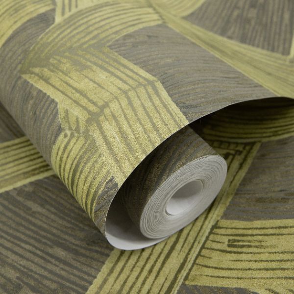 65792 Line and Leaf Crisscross Olive