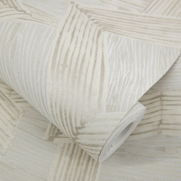 65793 Line and Leaf Crisscross Ivory